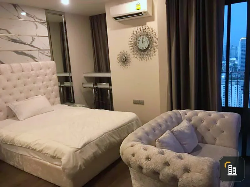 Sell-rent ***Ideo Q Siam-Ratchathewi, 33rd floor, very beautiful luxury room. marble wall Wow, worth it like this, hurry up!!