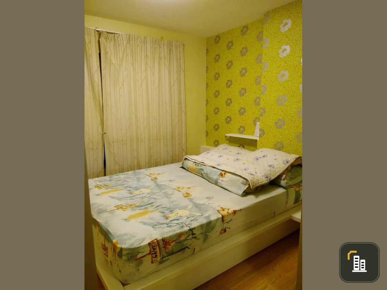 Condo for sale, The Trust Residence Pinklao (Borommaratchachonnani) decorated with wallpaper throughout the room, ready to move in, must book !!