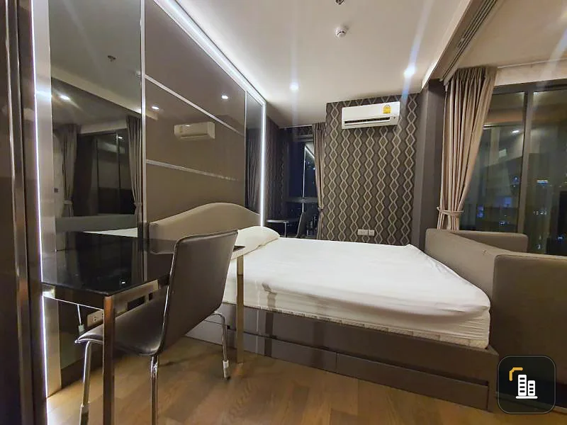 Condo for rent IDEO Q Siam Ratchathewi, nice room, high floor, not strong price, with complete facilities.