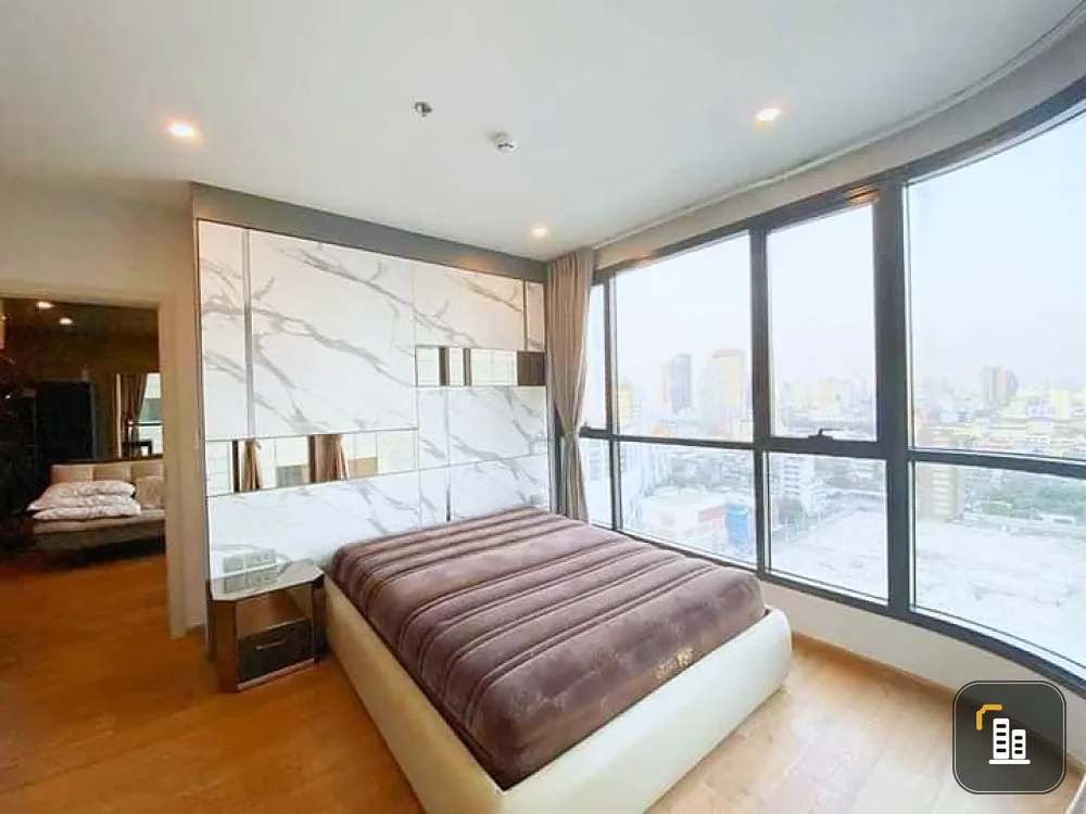 For rent, Q Chidlom-Phetchaburi, city view, complete electrical appliances, don't wait.