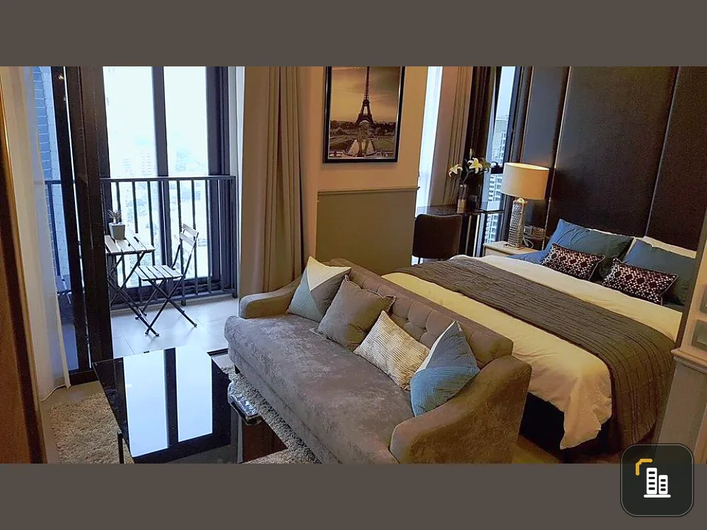 Condo for rent Ashton Asoke, high floor, near MRT Sukhumvit, fully furnished, ready to move in. Don't miss it!!
