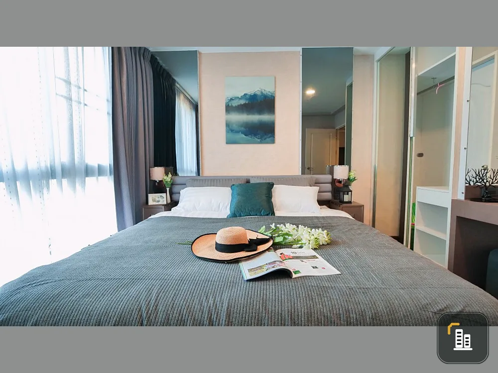 Condo for sale, Bangkok Feliz Sathorn-Taksin, 2 bedrooms, wide area, beautiful decorated room, ready to move in, next to BTS. Don't miss it!
