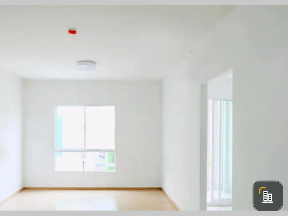 Condo for sale, Unio Charan 3, empty room with air conditioner and curtains, don't wait !!