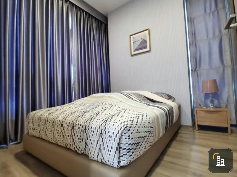 For sale, Mi Chiva Kaset Station, 1 bed plus, 17th floor, corner room, fully furnished with electrical appliances, book now, great value