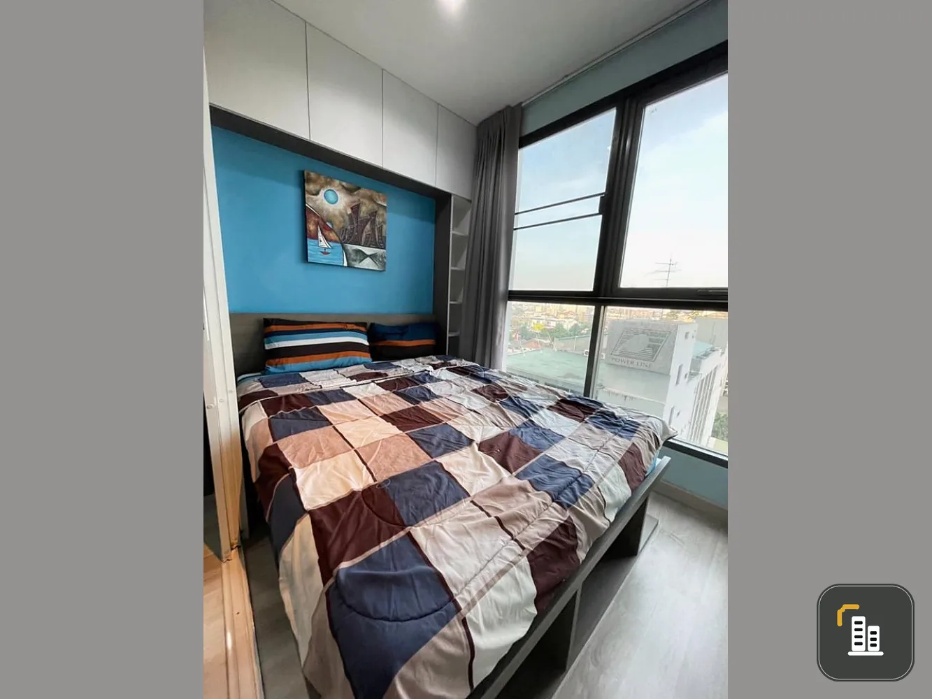 Condo for rent, Ideo Mobi Sukhumvit, 9th floor, Building A, unblocked view, ready to move in, fully furnished, don't wait