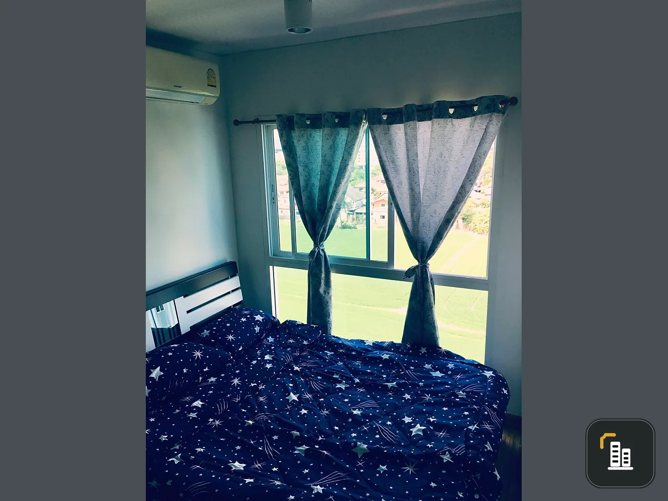 Selling The Iris Bang Yai, 7th floor, beautiful view, fully furnished and electrical appliances. Book now. Hurry up.