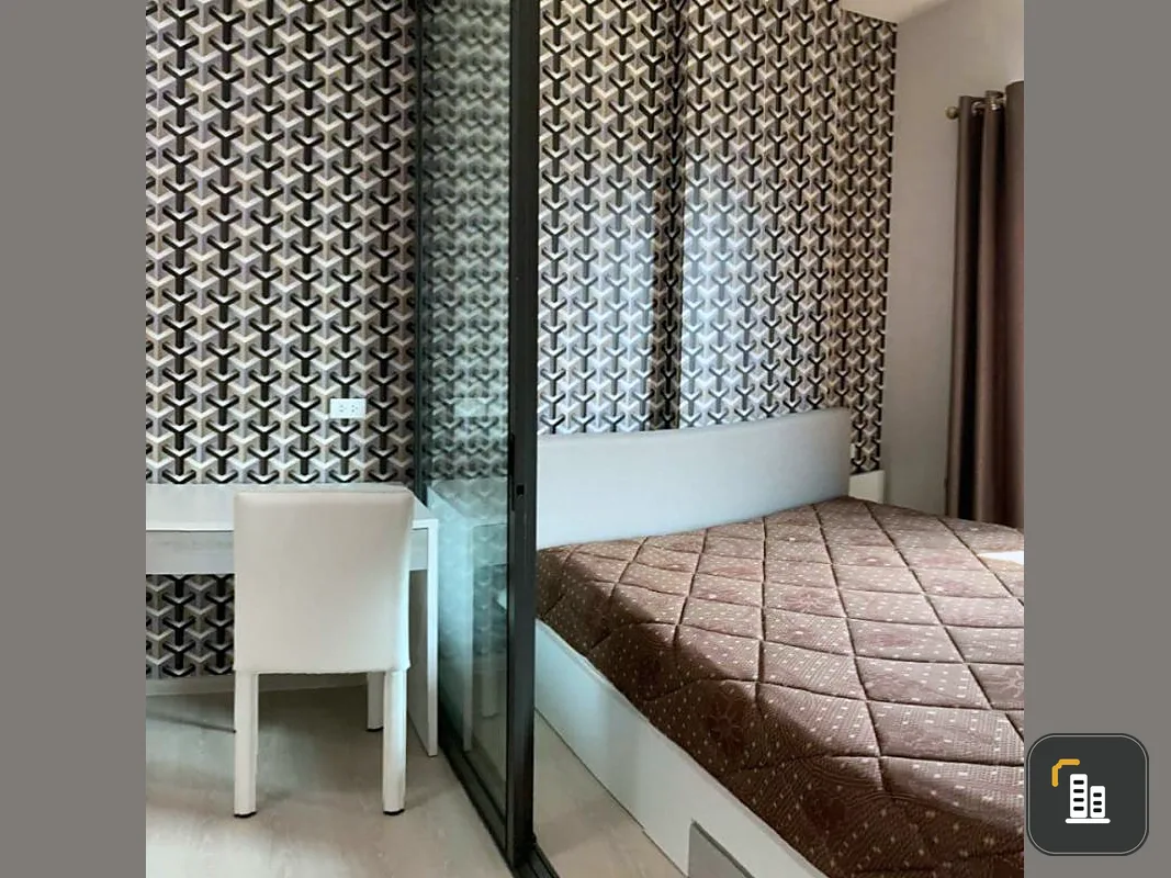 Condo for rent Grene-Don Mueang Songprapha, beautiful room, great atmosphere Fully decorated You can drag your bag in.