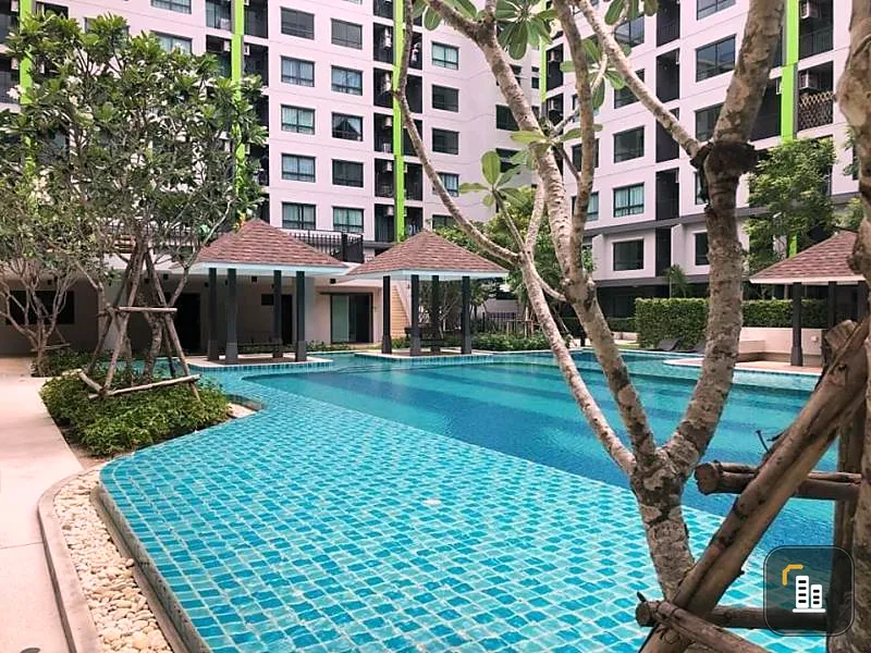 Condo for sale Grene Songprapha Don Mueang, beautiful room, near the pool have privacy Hurry up and reserve now.