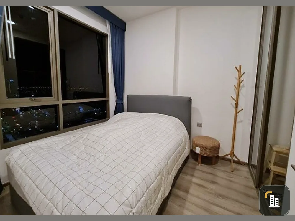 For rent, Mi Chiva Kaset Station, 16th floor, beautiful room, fully furnished, very livable. Hurry up to reserve. Miss it. Very sad.