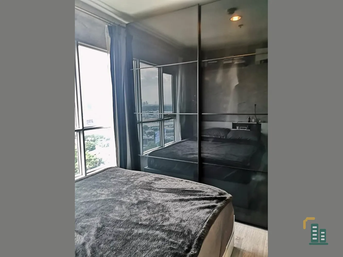 Condo for rent, The Aspire Rama 4, Building A, 23rd floor, good view, ready to move in, convenient transportation, don't wait, book now!!