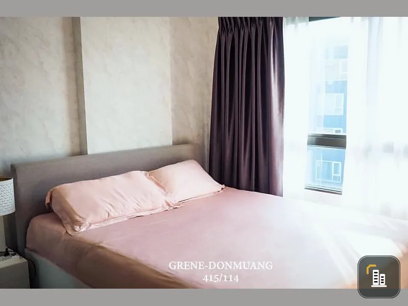 Condo for rent Grene Don Mueang-Songprapha Beautifully decorated room, nice to live, complete electrical appliances, ready to move in. Hurry up.