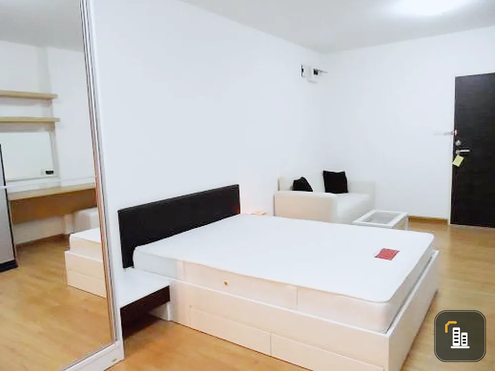 For rent, Supalai City Resort Ramkhamhaeng, Building B, 8th floor, spacious room, airy, very pleasant, book now, hurry up