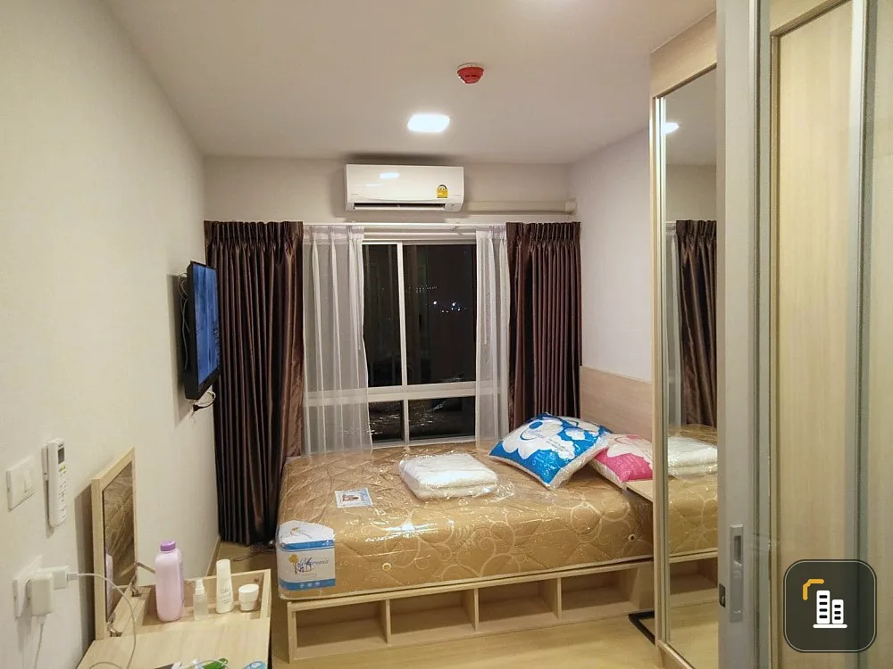 For rent, Plum Condo Rangsit Alive, 2 corner rooms, not attached to anyone. Most of them have a good high floor. If you don't book, you will regret it