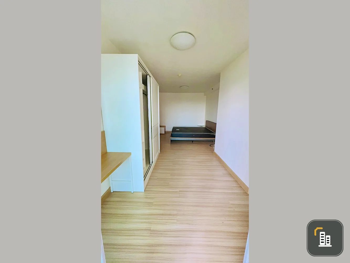 For rent, Supalai Park Kaset, 12A floor, elephant building view, complete with furniture and electrical appliances, book now.