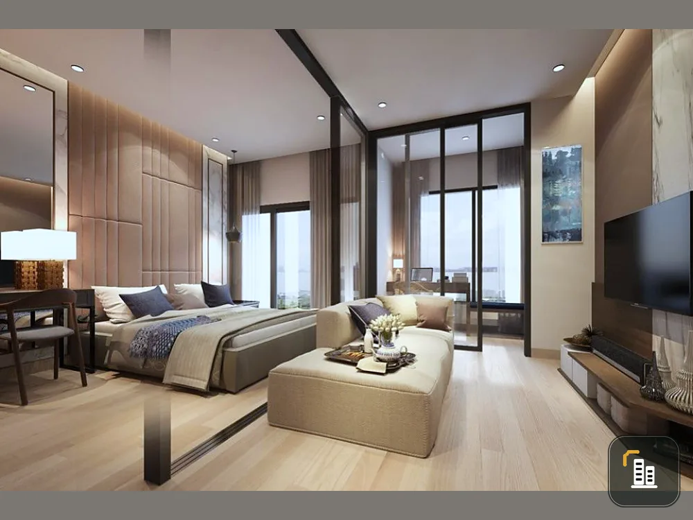 Condo for sale, Niche Mono Charoennakorn, 16th floor, Chao Phraya River view, beautiful room, ready to move in, good location, don't miss it!!