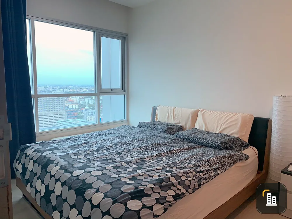 Condo for sale Life Ratchadaphisek, free furniture, beautiful room, size 46 sq.m., high floor, Building A, this price is not to be missed!!