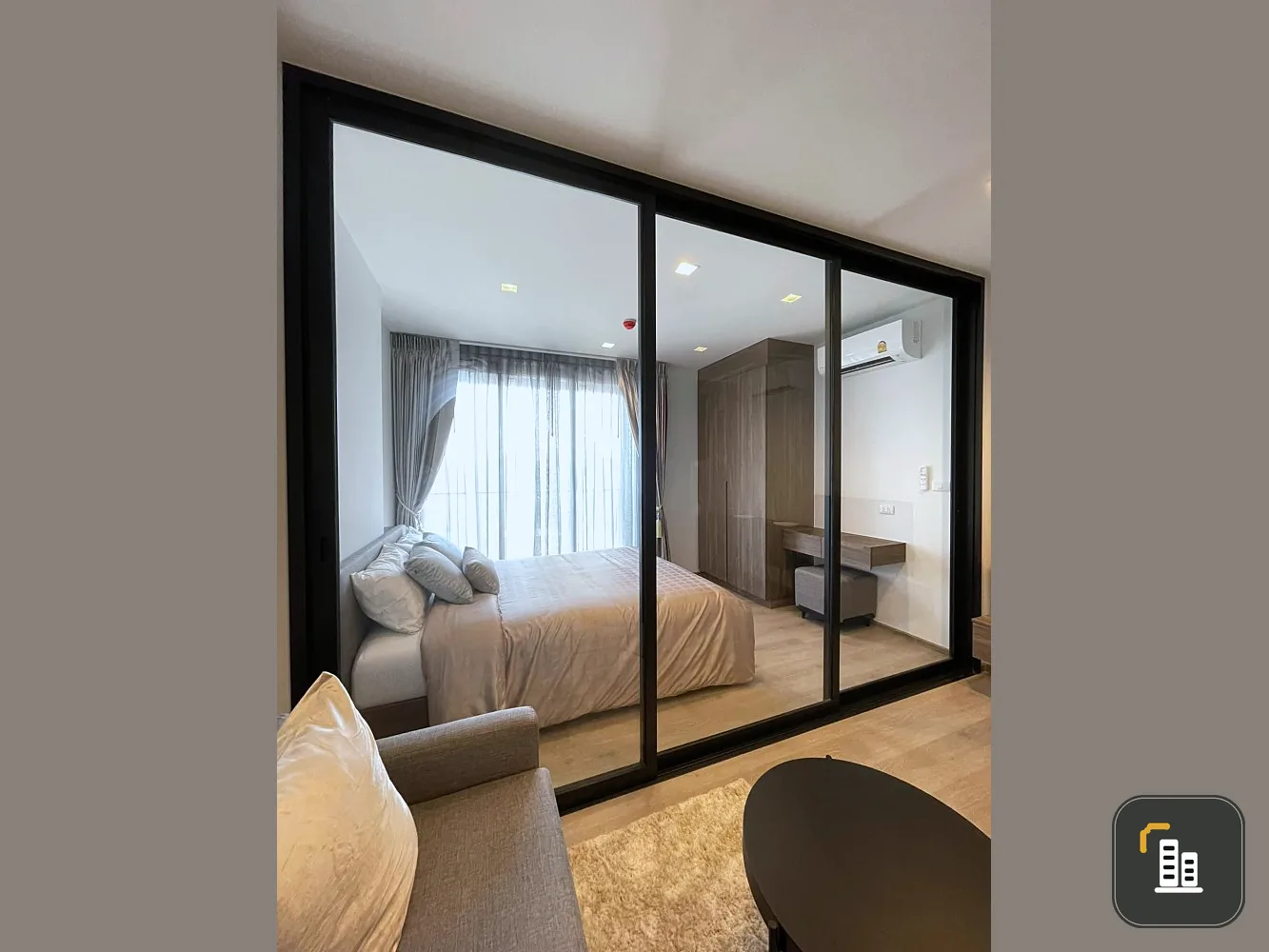 Condo for rent, The Line Phahonyothin Park, 1 bedroom, 1 bathroom, 15th floor, good view, great price, hurry to reserve
