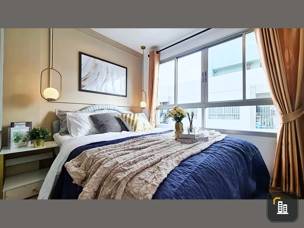 Condo for sale, Lumpini Ville, Sukhumvit 109 - Bearing, 8th floor, beautiful decorated room, ready to move in. Friendly price. Hurry up to reserve!!