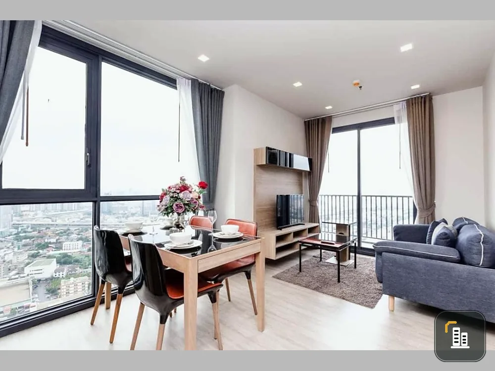 Condo for sale, The Line Wong Sawang, high floor, beautiful view, 2 bedrooms, corner room, privacy, ready to move in. Don't wait.