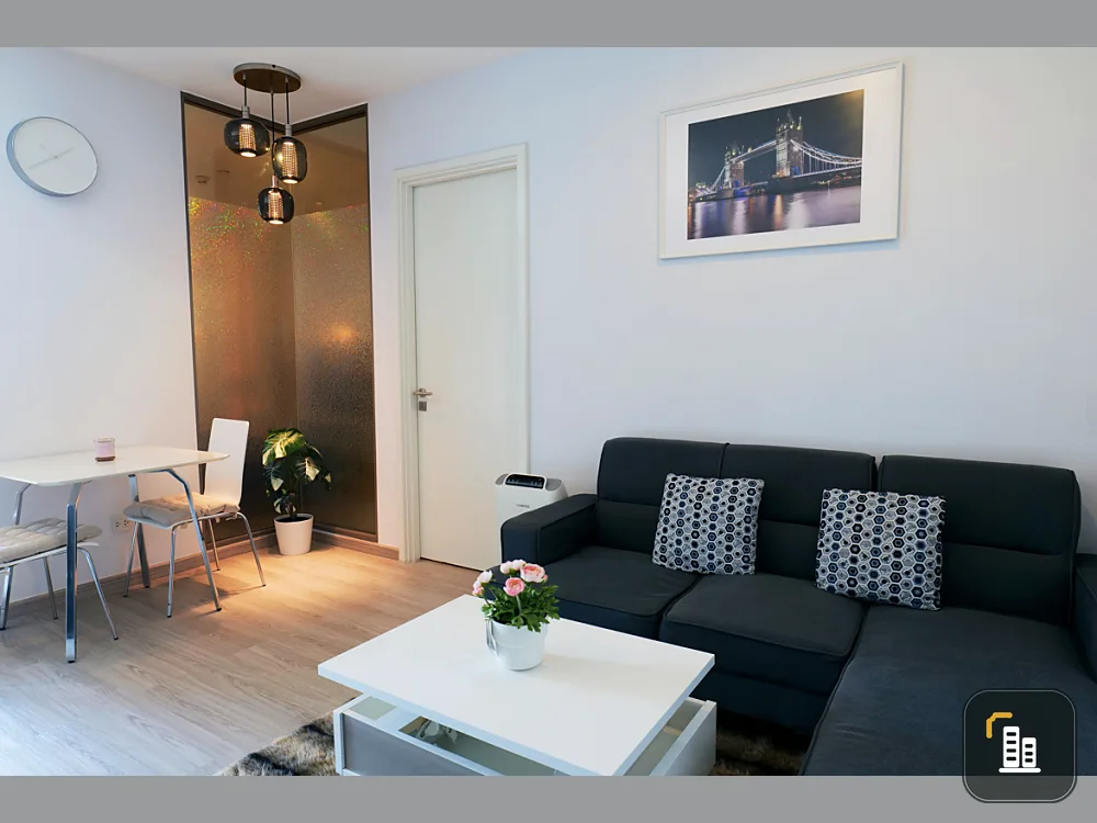 Condo for rent, The Room Sukhumvit 69, high floor, view of Sukhumvit Road, no buildings blocking it, privacy.