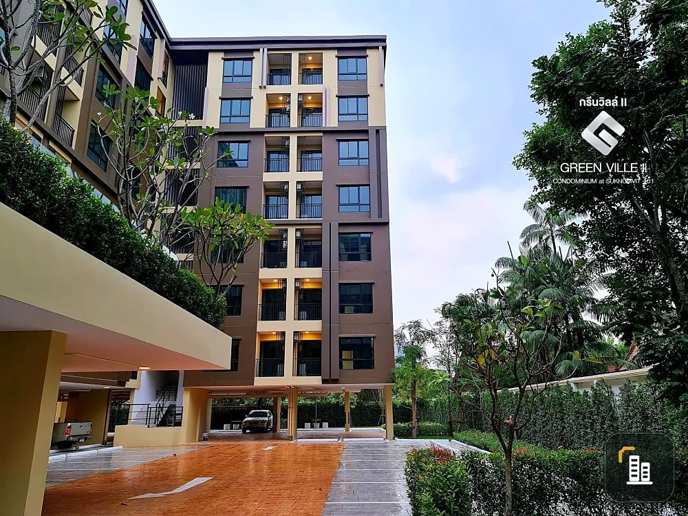 Condo for sale, Green Ville 2, Sukhumvit 101, 4th floor, pool view, good position, ready to move in, great price, don't miss it!!