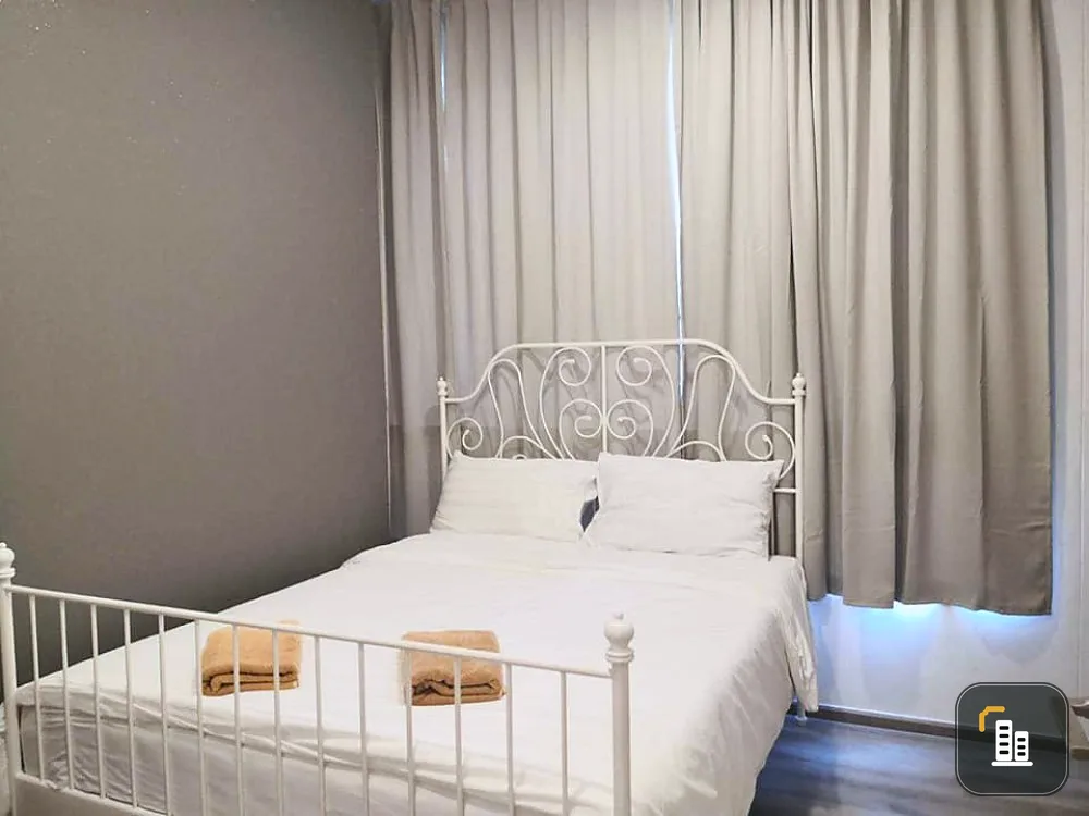 For rent, Mi Chiva Kaset Station, 6th floor, 2 bedrooms, beautiful room, fully furnished, bring one bag, come quickly.