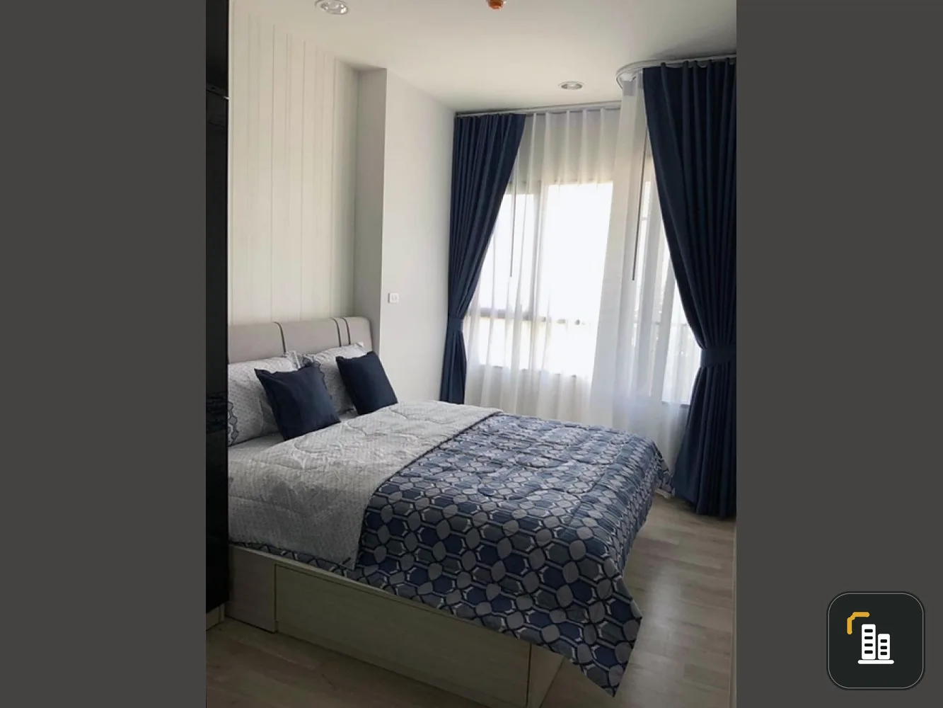 For rent!! Condo Niche Mono Mega Space Bangna, 22nd floor, Building A, city view, fully furnished, don't miss it!!