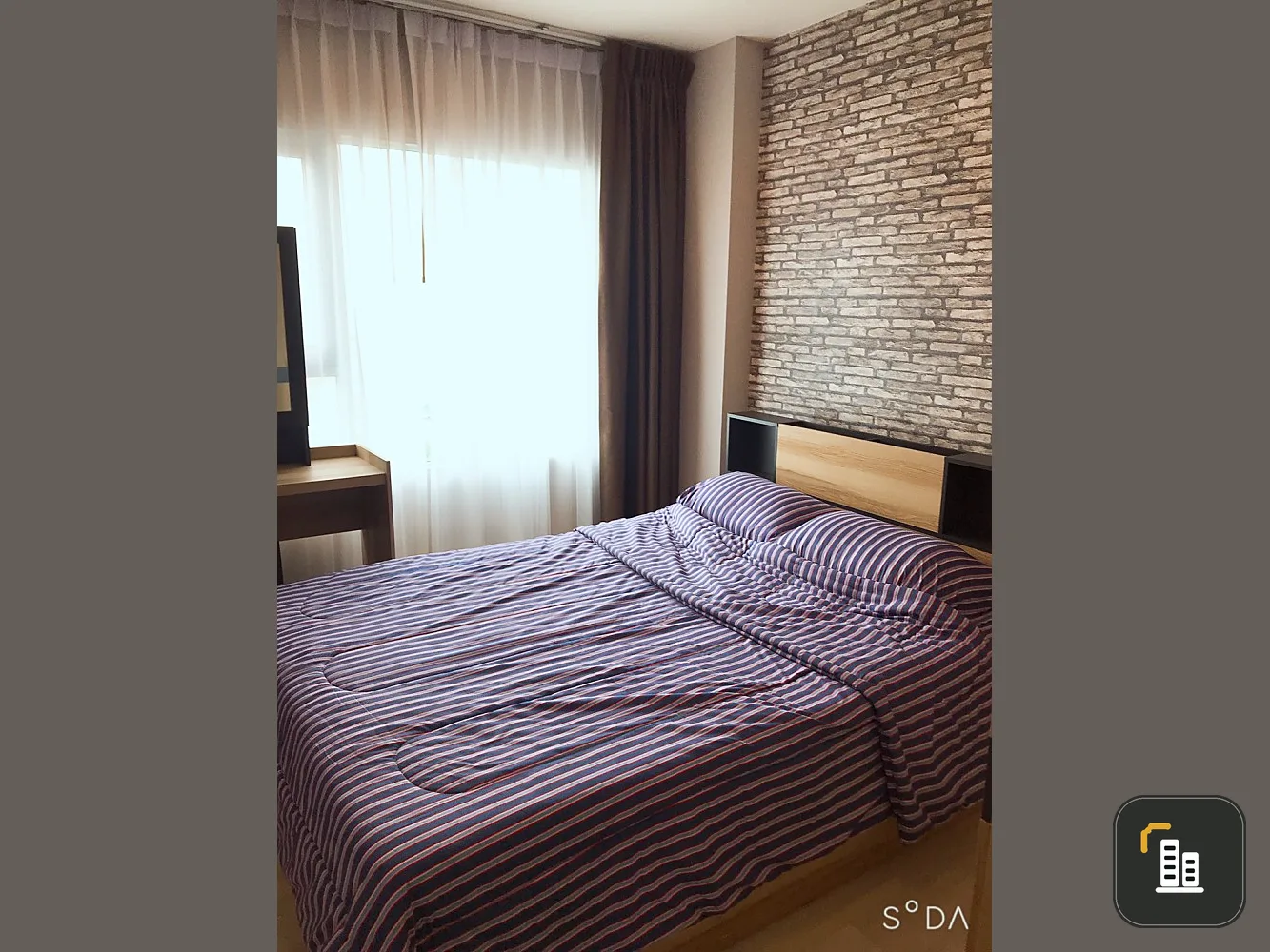 Wow, very beautiful room, decorated like a complete set of electrical appliances, book now at Aspire Sathorn-Thapra for rent.