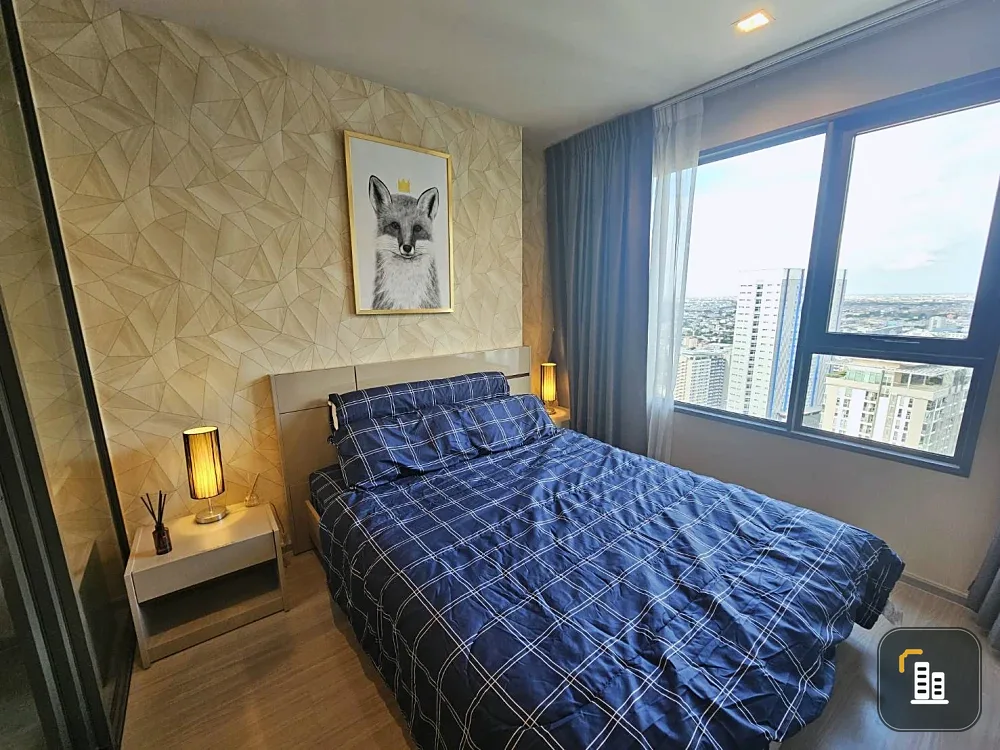 Condo for rent, Life Ladprao, beautiful room, built-in, full, not powerful price, high floor, great view, hurry to reserve