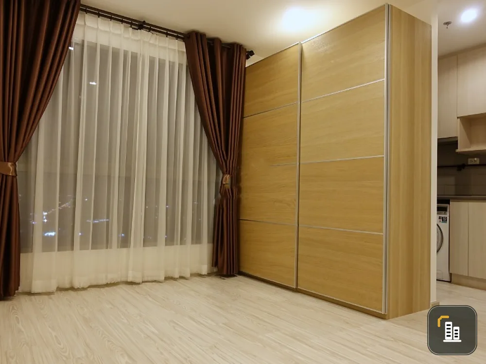 Condo for sale, D.O. Mobi Sukhumvit Eastgate, studio room, high floor (26th floor), golf course view, ready to move in. Don't miss it.