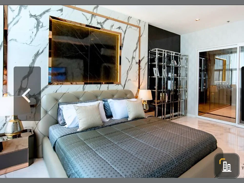 Condo for sale, Belle Grand Rama 9, Penthouse 2 bedrooms, 3 bathrooms, ready to move in, in the heart of the city, fully furnished, do not miss!!!