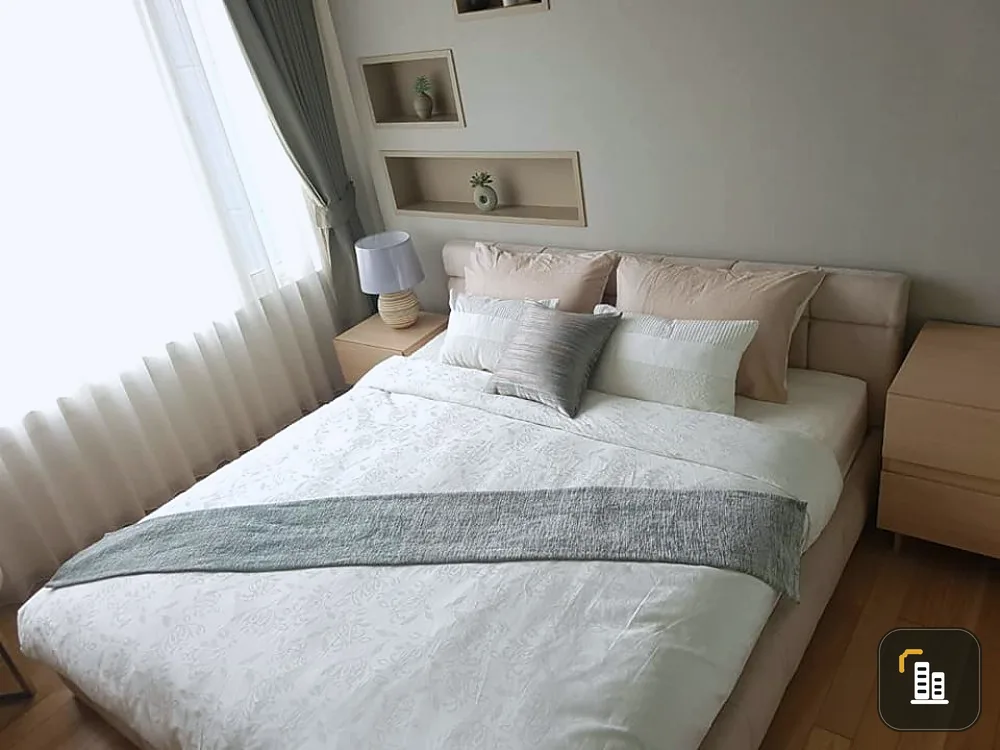 For rent, Siri at Sukhumvit, 2 bedrooms, 2 bathrooms, 8th floor, pool view, ready to move in, beautiful room, book now!!