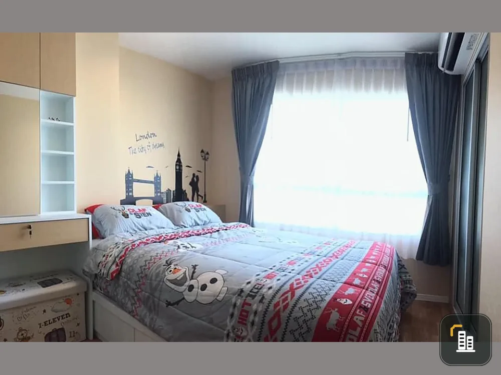 Condo for sale in Lumpini Ville. Nakhon In-River View, 1 bedroom, 1 bathroom, 24th floor, pool view. Good price, hurry up