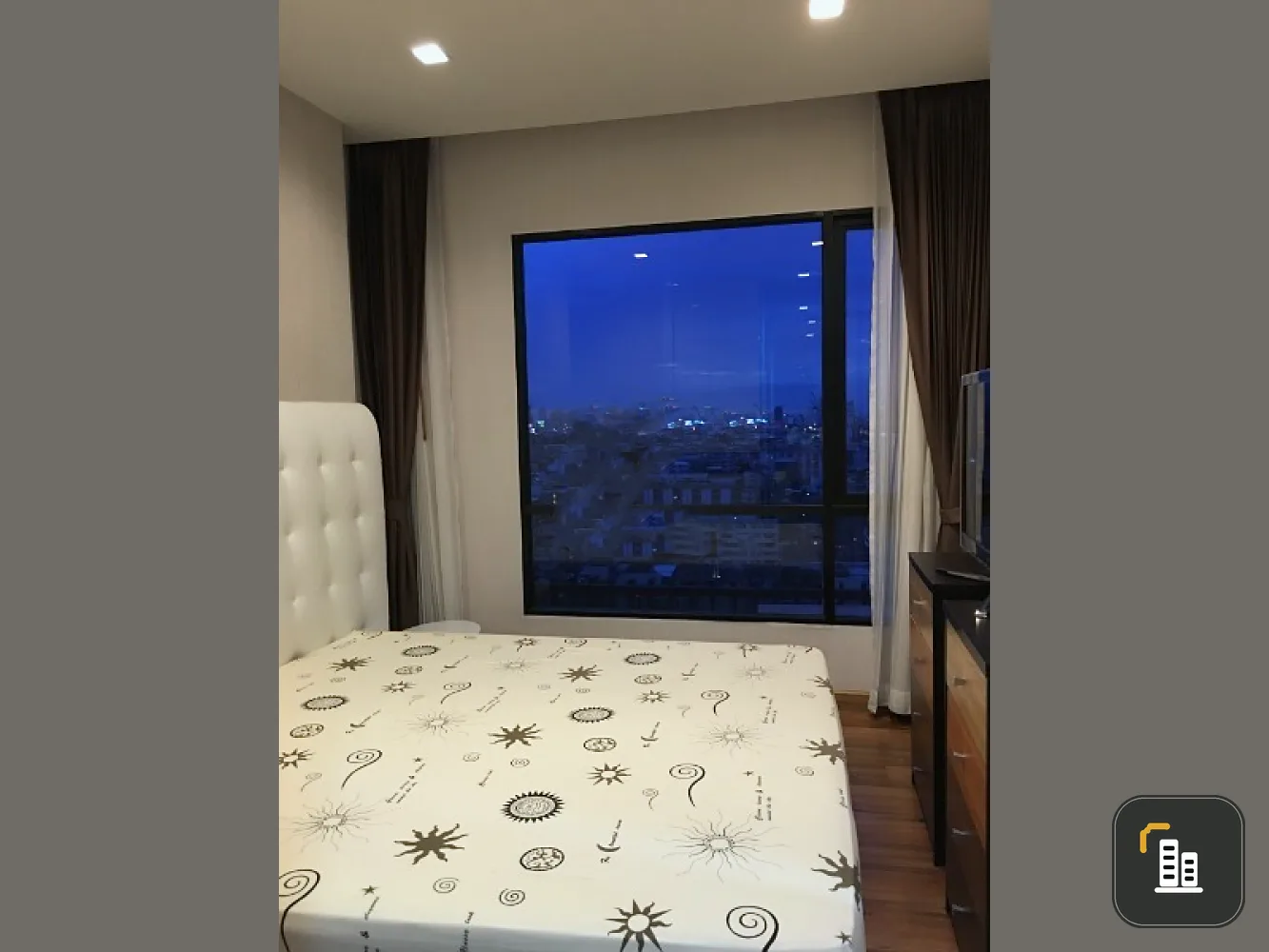 Condo for rent, Ivy Ampio, size 44 sq.m., 17th floor, beautiful room, fully furnished, ready to move in, don't miss it!!