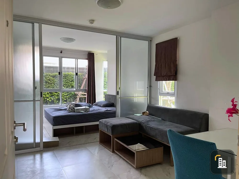 D Condo On Nut - Rama 9 for sale, corner room, good location, special price, don't miss it.