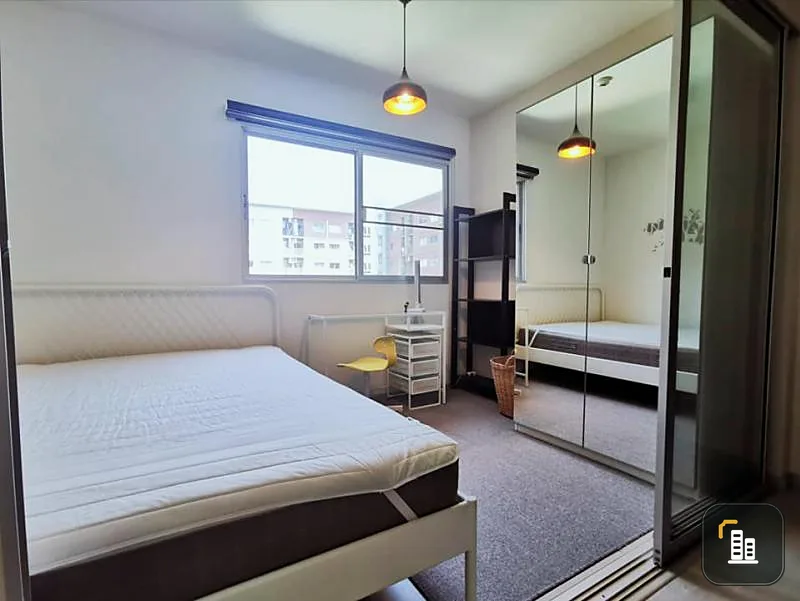 Plum Condo Park Rangsit for rent, large room, size 2, 6 sq.m., fully furnished, ready to move in. Hurry up.
