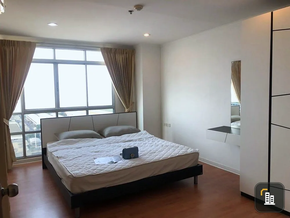 Sell/rent!! Condo Lumpini Ville Ramkhamhaeng 44, 22nd floor, very beautiful view, balcony room, beautiful room, fully furnished.