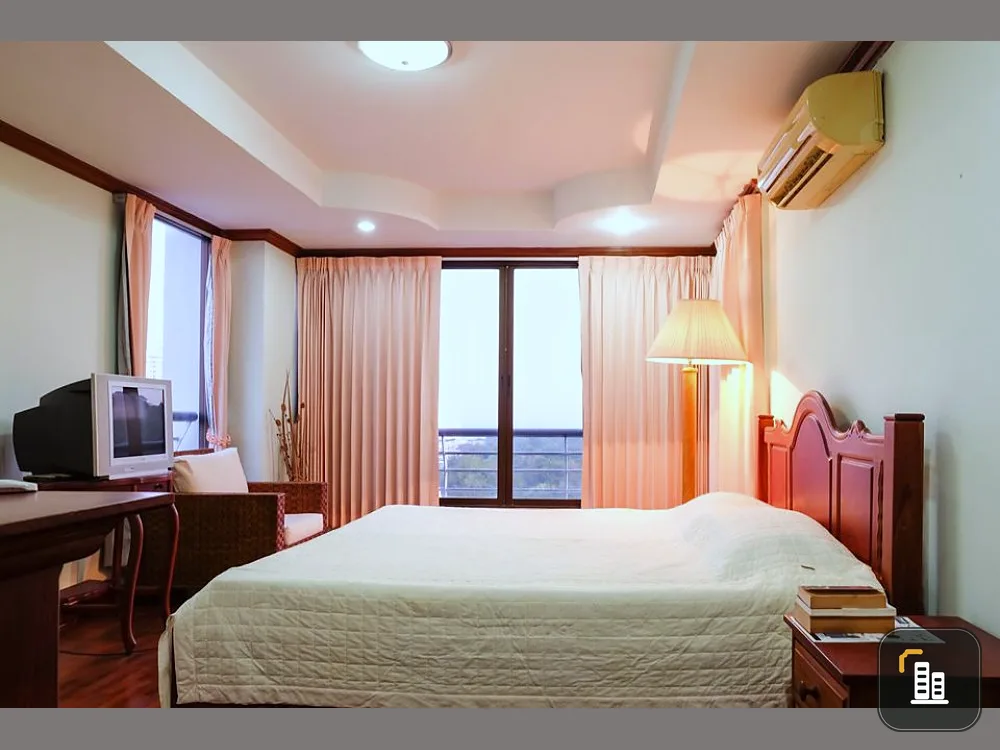 For rent, Pattaya Hill Resort, sea view, beautiful room, fully furnished, complete electrical appliances, ready to move in, hurry up