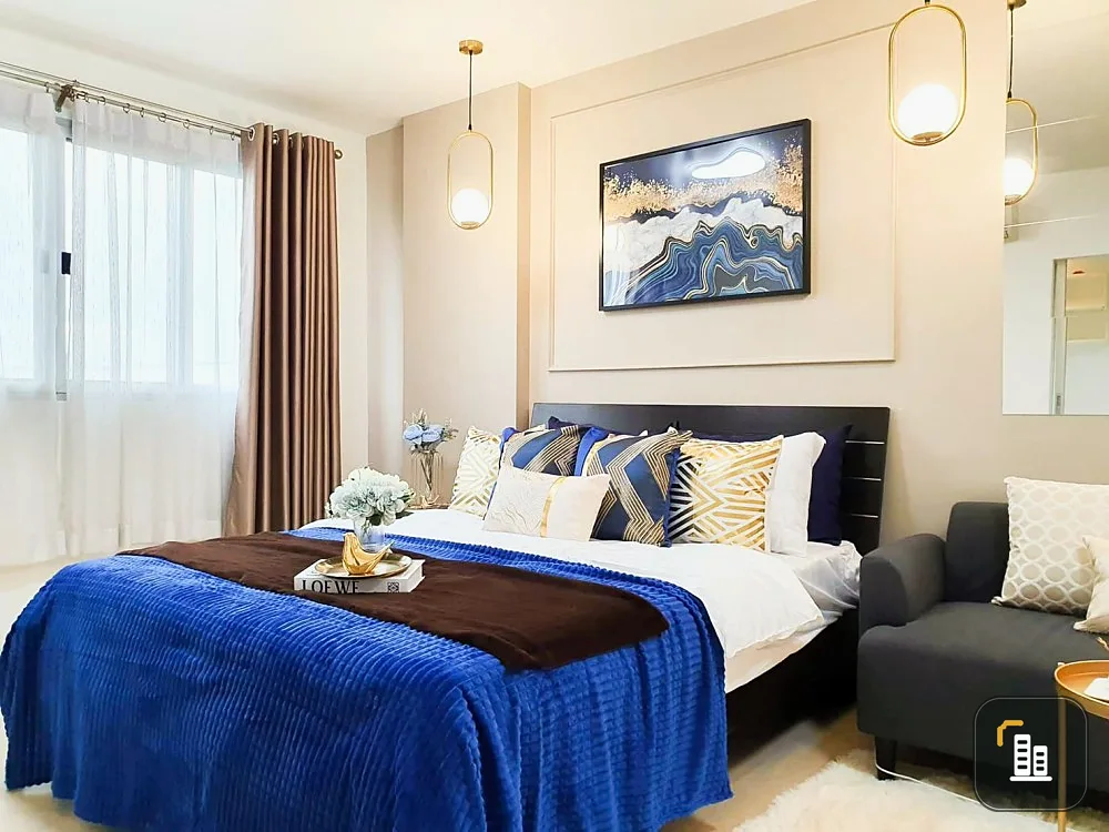 Selling D Condo Ramintra, 4th floor, Building C, all newly decorated rooms. Brand new furniture. Good price. Hurry up to reserve!!