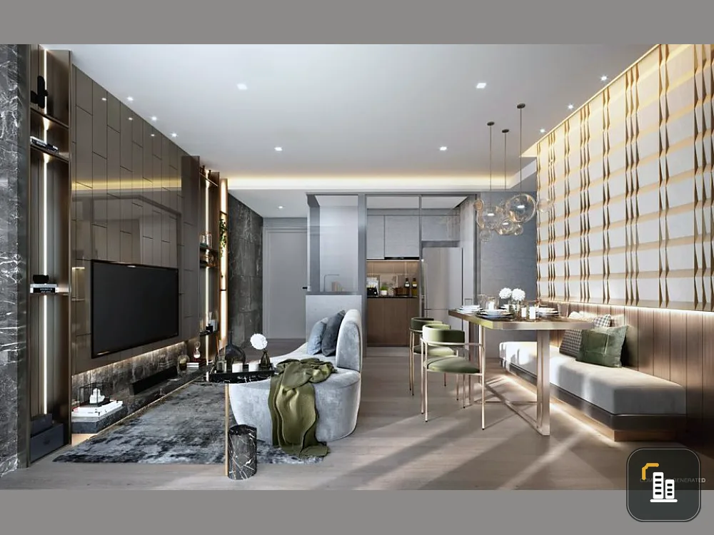 Sale down payment, Quintara Condo, Sukhumvit 39, corner unit, 2 bedrooms, good location, in the heart of the city, convenient to travel, don't miss it!