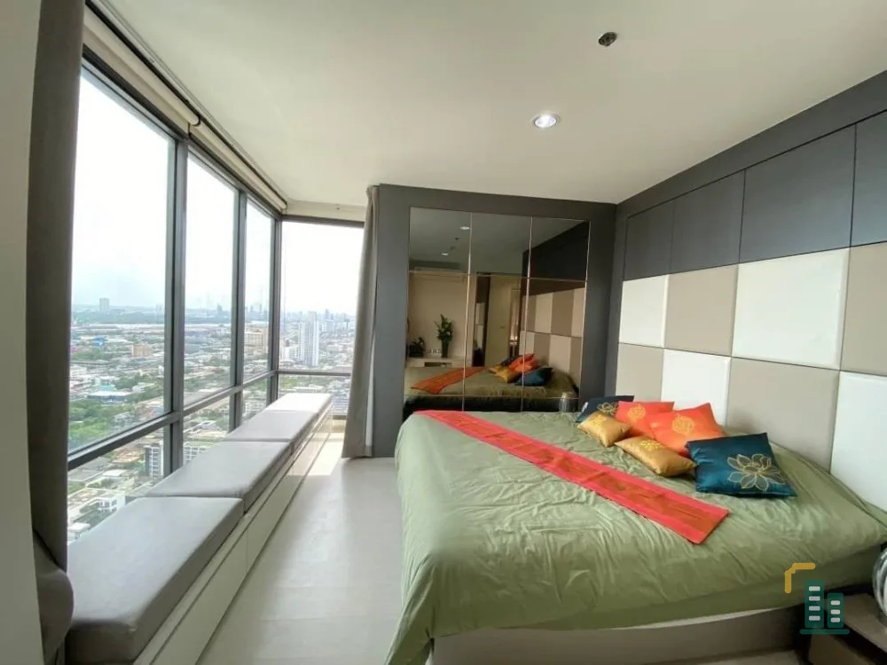 Condo for sale/rent, Rhythm Sukhumvit 42, luxury corner room, in the heart of the city, high floor, beautiful view, 2 bedrooms, book now!