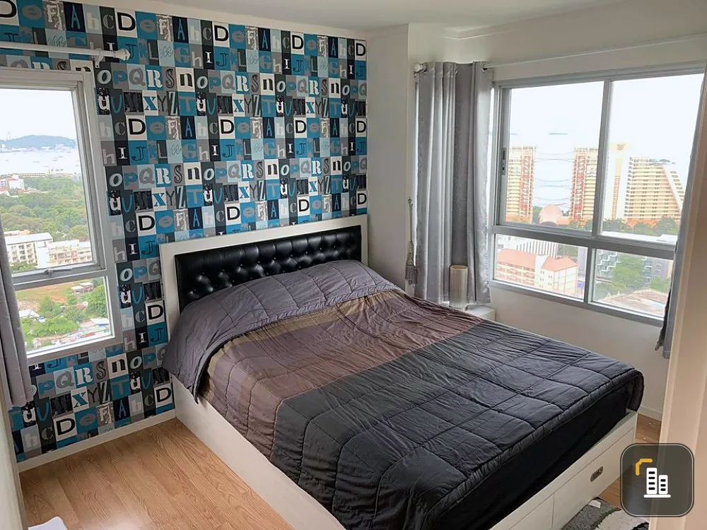 Condo for sale, Lumpini Ville, Naklua - Wongamat, corner room, sea view, fully furnished, ready to move in, don't wait, hurry!!