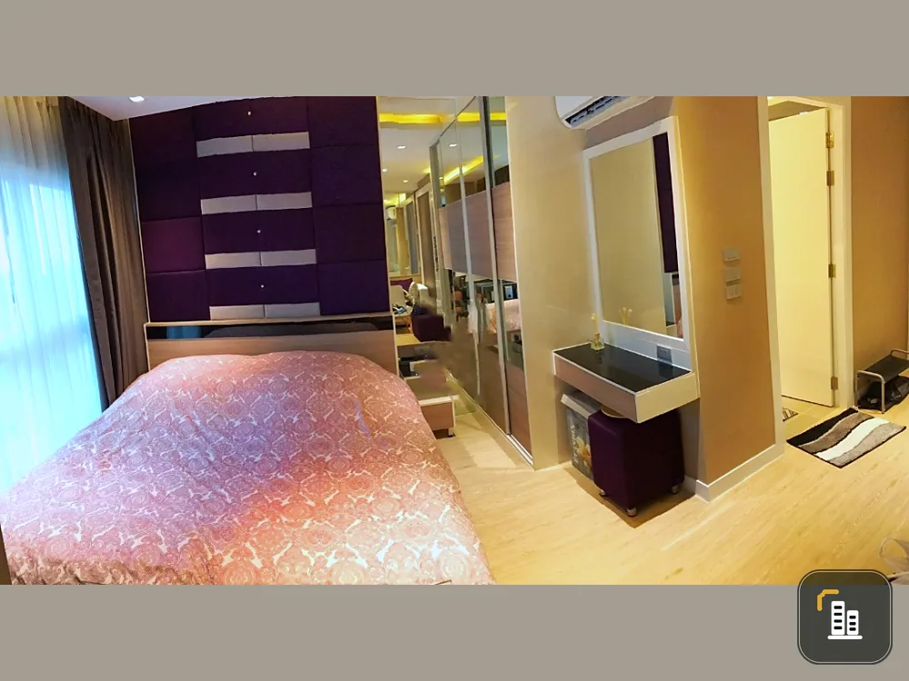 Condo for rent, La Santier, Pattaya, tennis court view, beautiful room, fully furnished, you can move in, hurry up, don't wait.