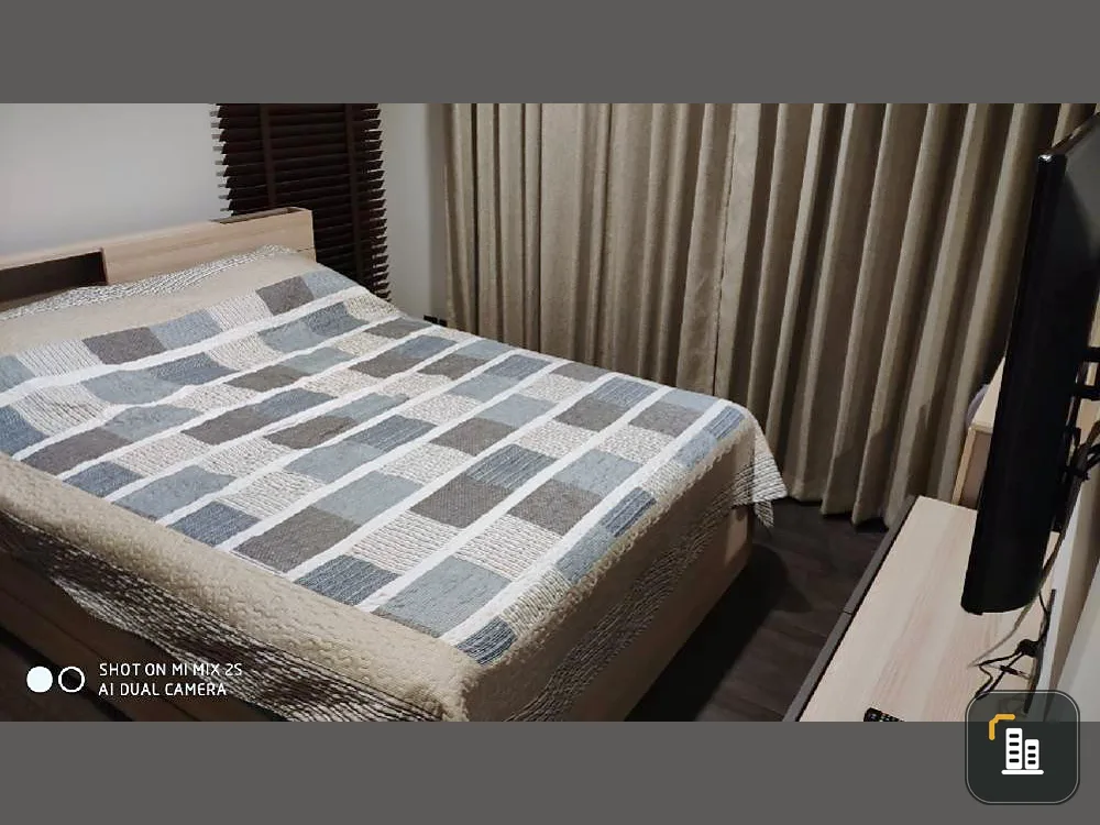 For rent!! Condo The Line Asoke - Ratchada, 8th floor, corner room, fully furnished. Ready to move in, don't miss it!!