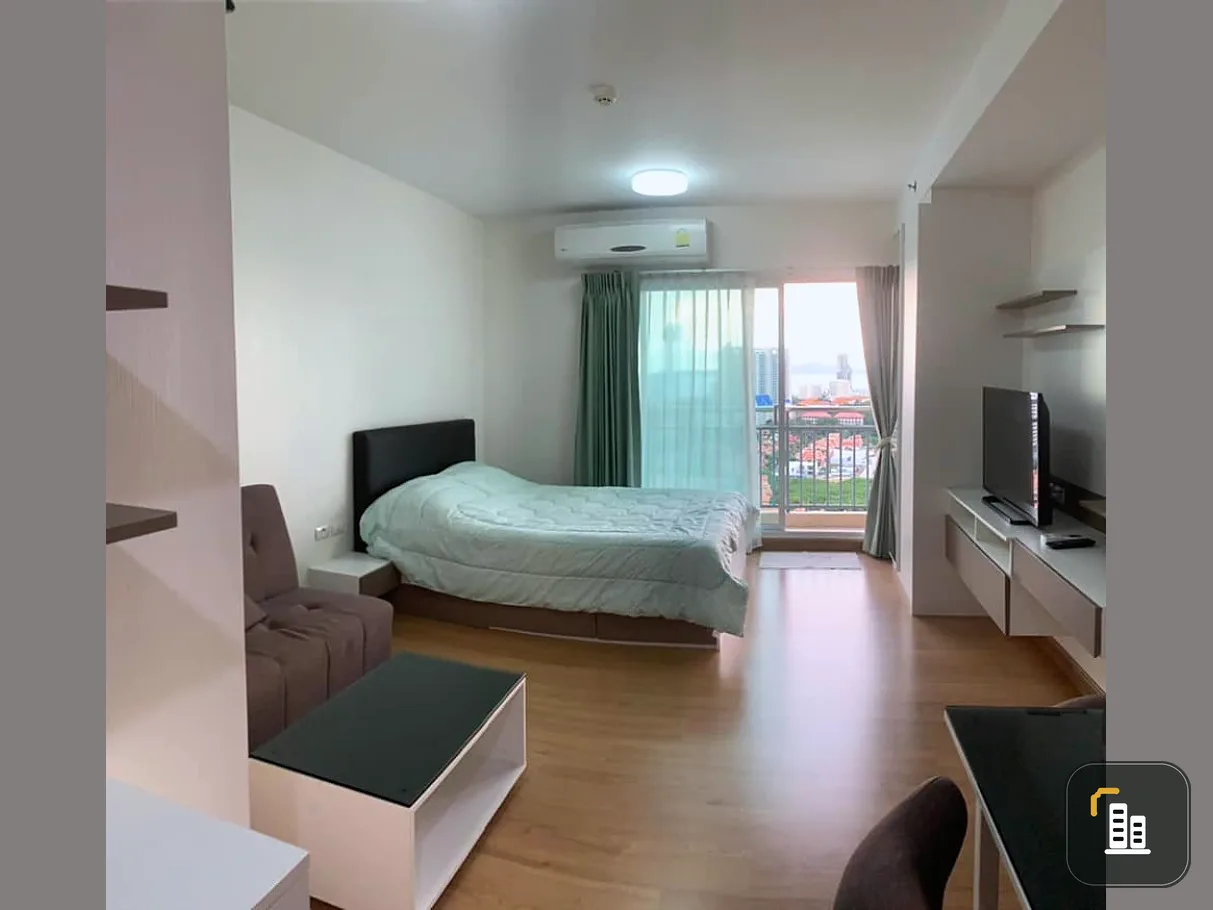 Condo for sale, Supalai Maray, Pattaya, high floor, very beautiful view, fully furnished, complete electrical appliances, don't wait, hurry!!