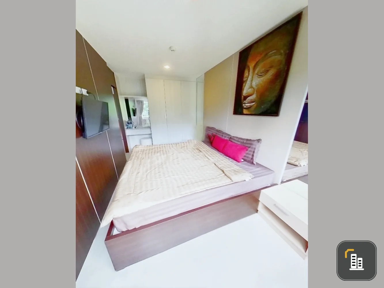 Condo for sale, Trio Gems Condominium, Pattaya, north, corner room, city view, beautiful room, ready to move in. Urgent.