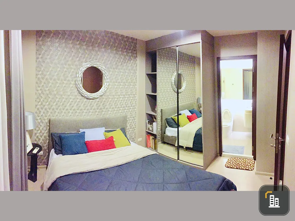 Sell / rent Rhythm Asoke, very beautiful room, next to the wall with good furniture Not booking is a big mistake.
