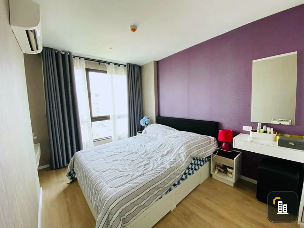 For rent or sale Icondo Serithai Green Space, beautiful room, beautiful wallpaper, fully furnished, ready to move in immediately. Hurry up to reserve.