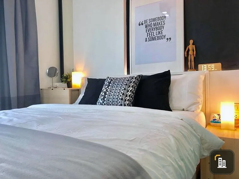 Condo for sale, Den Vibhavadi, beautiful room, fully furnished, 7th floor, 1 bedroom, ready to move in. Hurry up. Beautiful like this. I'm too late