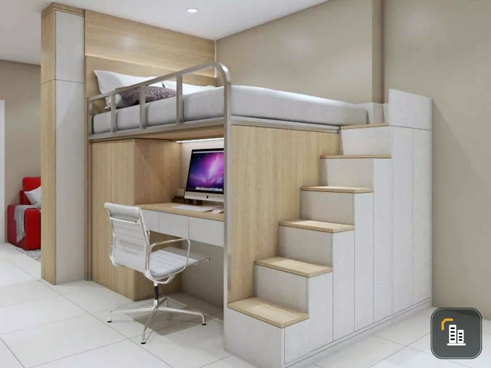 Sale/rent!! Condo Supalai Park Kaset, 7th floor, Building A, completely renovated. Built-in in the whole room. Book now.